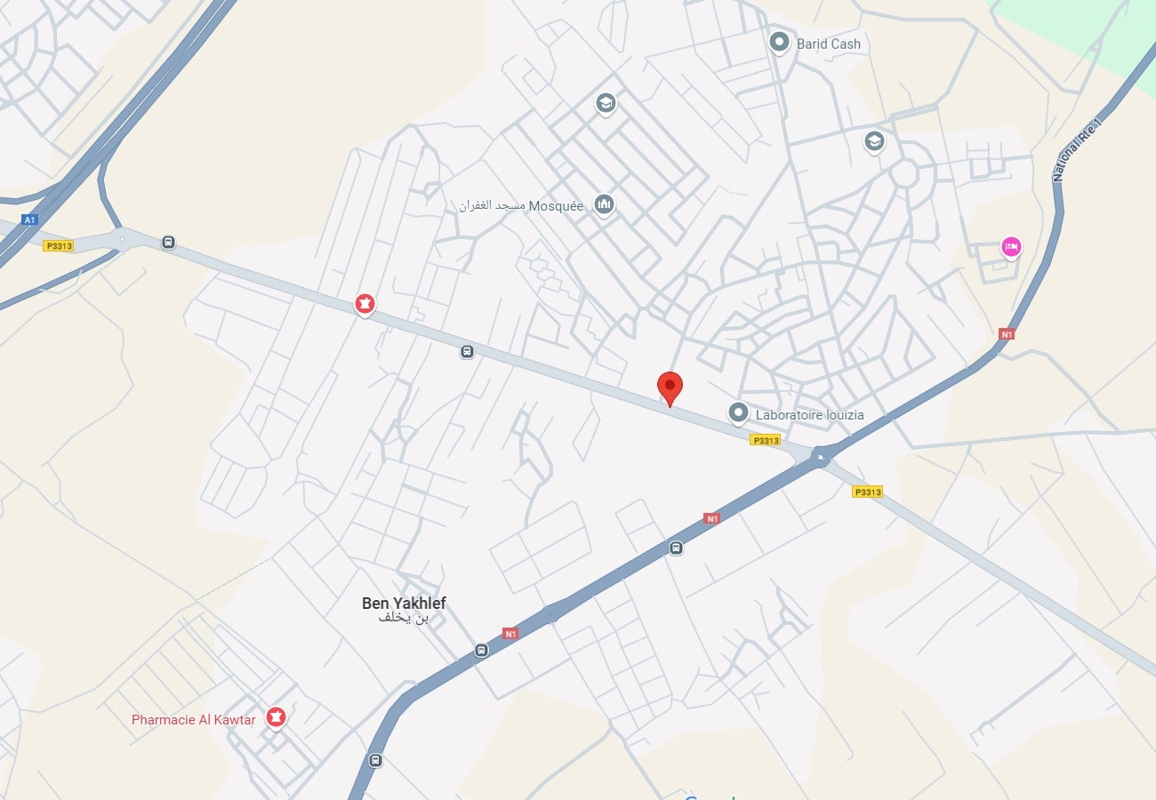 Map of Les Iris Benyakhlef